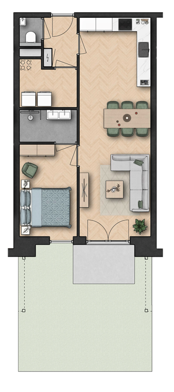 mediumsize floorplan